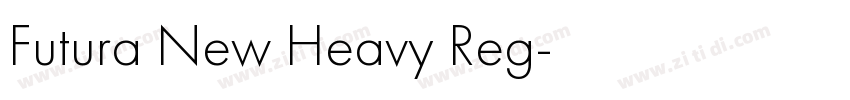Futura New Heavy Reg字体转换